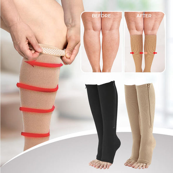 ComfyTights™ - Kompressionssocken mit Reißverschluss [Letzter Tag Rabatt]