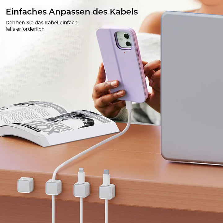 CableEase™ Magnetischer Kabelspeicher-Organizer (6 Stück) | 50% RABATT