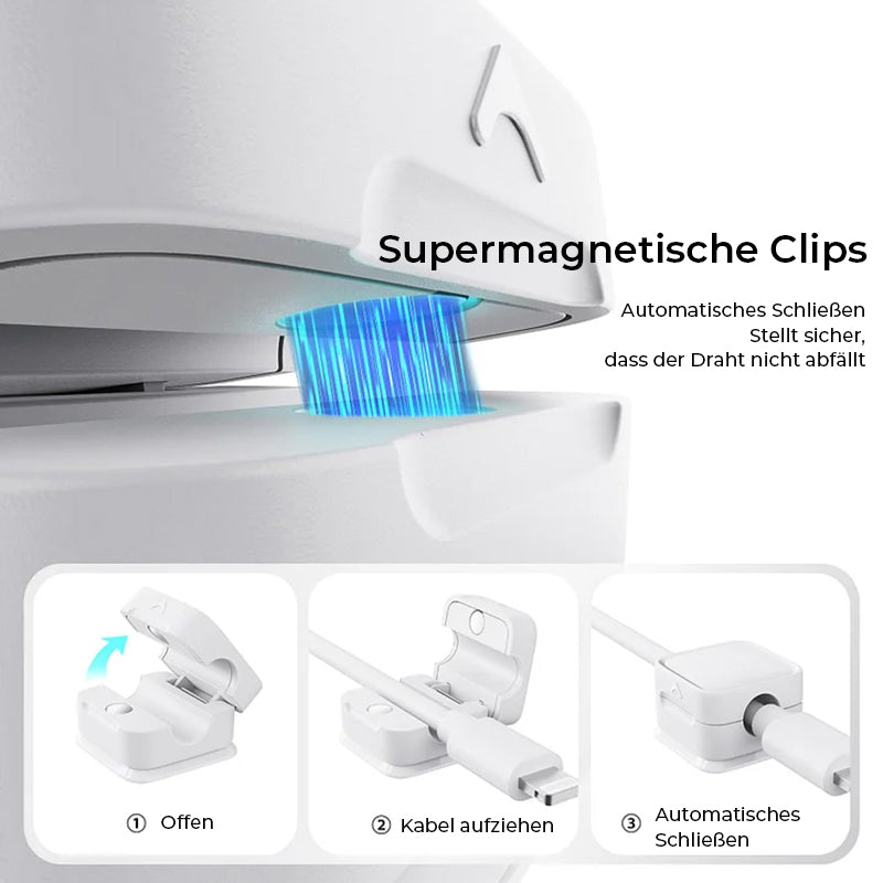 CableEase™ Magnetischer Kabelspeicher-Organizer (6 Stück) | 50% RABATT