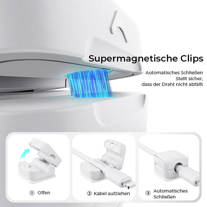 CableEase™ Magnetischer Kabelspeicher-Organizer (6 Stück) | 50% RABATT