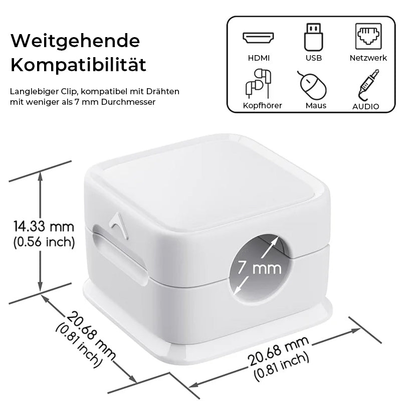 CableEase™ Magnetischer Kabelspeicher-Organizer (6 Stück) | 50% RABATT