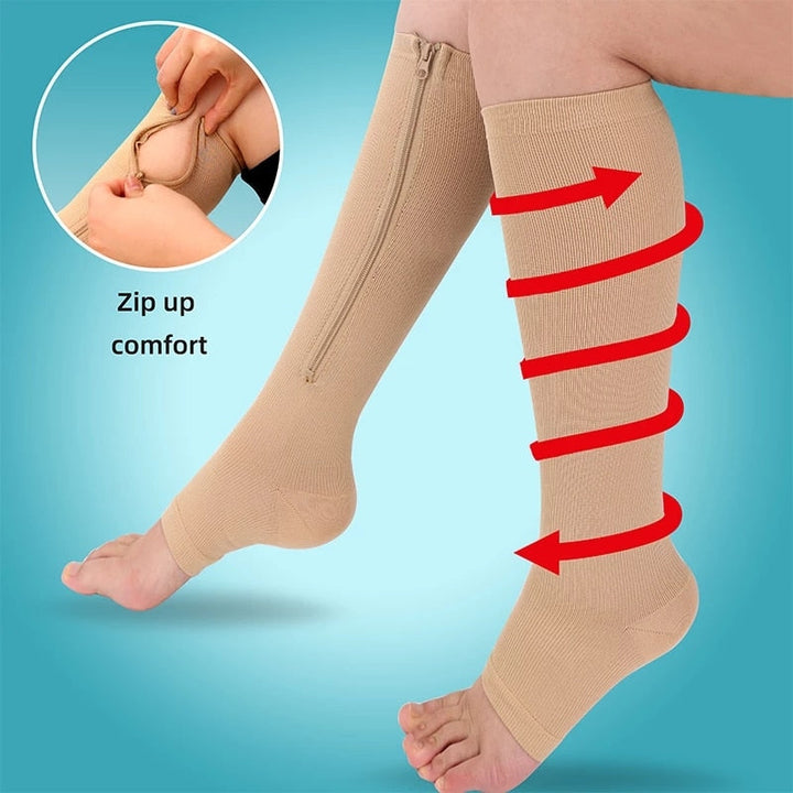 ComfyTights™ - Kompressionssocken mit Reißverschluss [Letzter Tag Rabatt]