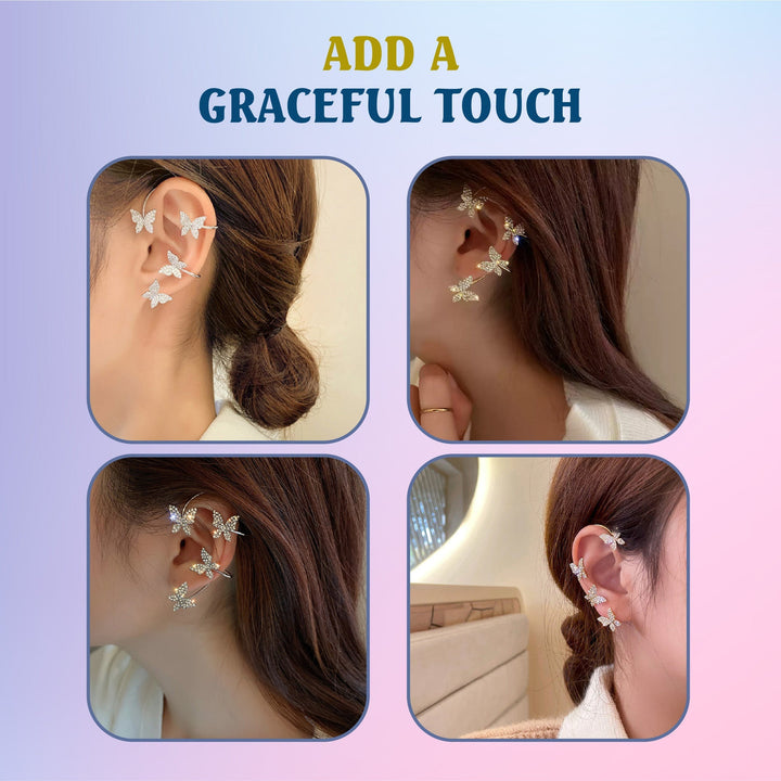 FlyRings™ - Elegante Schmetterling Ohrringe | 1+1 Gratis Aktion