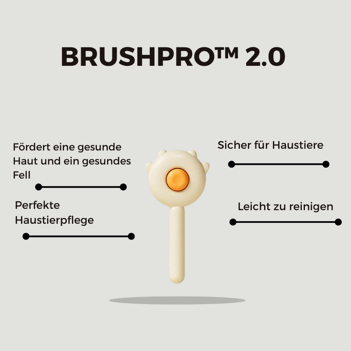 BrushPro™ 2.0 - Die ultimative Pflegebürste für glänzendes und gesundes Haustierfell!