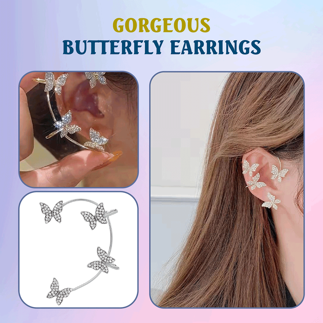 FlyRings™ - Elegante Schmetterling Ohrringe | 1+1 Gratis Aktion