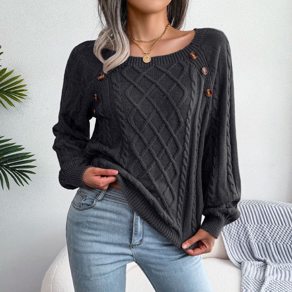 Zuri™ Strickpullover mit quadratischem Ausschnitt