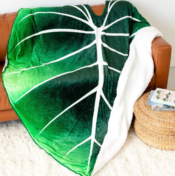 ComfyLuxe™ - Blattförmige Fleecedecke