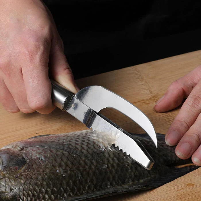 EasyScrub™ – 3-in-1 Fischschupper, Filetiermesser & Schuppenentferner