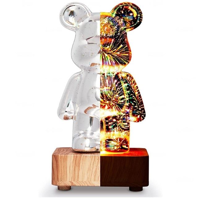GlowingBear™ – 3D Feuerwerk Lampe mit magischem Lichteffekt