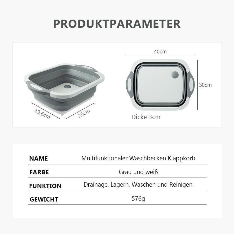 50% RABATT | SliceBasket™ - Multifunktionelle Schneidebretter und klappbarer Abtropfkorb