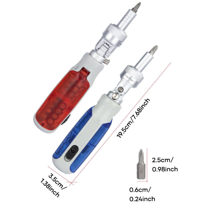 EasyScrew™ – 14-in-1 Ratschen-Schraubendreher für Haushalt & Werkstatt