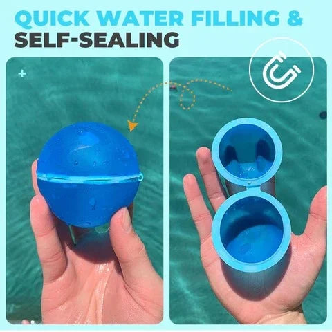 EasySplash™ - Wiederverwendbare Wasserballons für grenzenlosen Sommer-Spaß! | 4+4 GRATIS