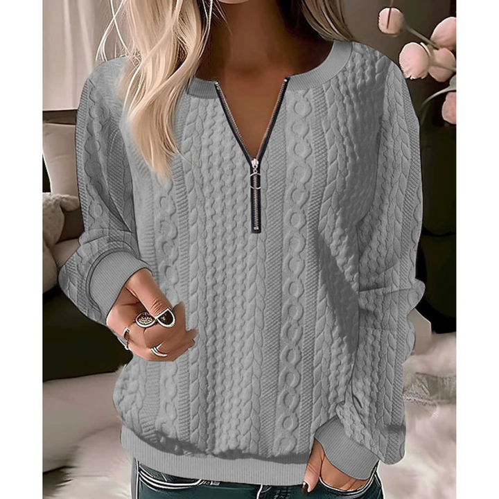 Lillie™ Eleganter Damen-Pullover mit V-Ausschnitt