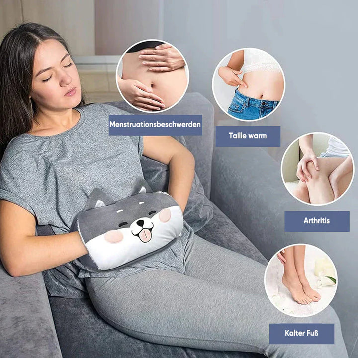 ComfyHeat™ – Wiederbefüllbare Plüsch-Wärmflasche mit Hüftpolsterung | 50% Rabatt