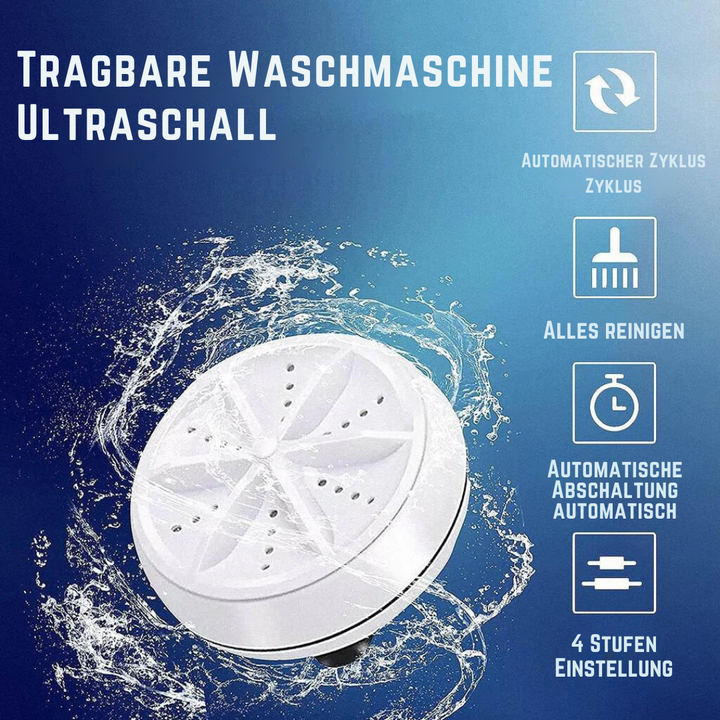 TurboWave™ - Tragbare Mini-Waschmaschine für schnelle und effiziente Wäsche