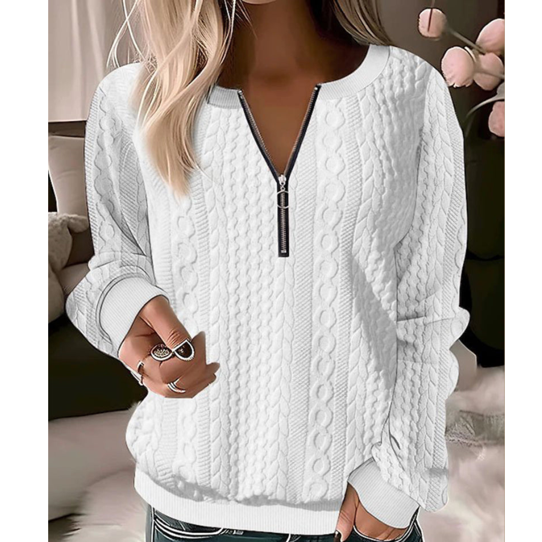 Lillie™ Eleganter Damen-Pullover mit V-Ausschnitt