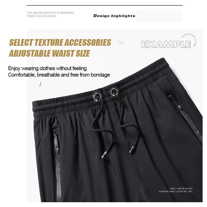 Men's Plus Size Ice Silk Stretch Shorts