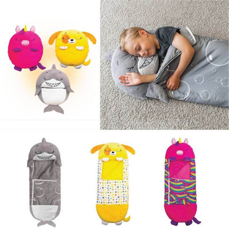 Kinder Schlafsack mit Kissen | 2-in-1 Kuschelset | Ideal für Kita & Übernachtungen