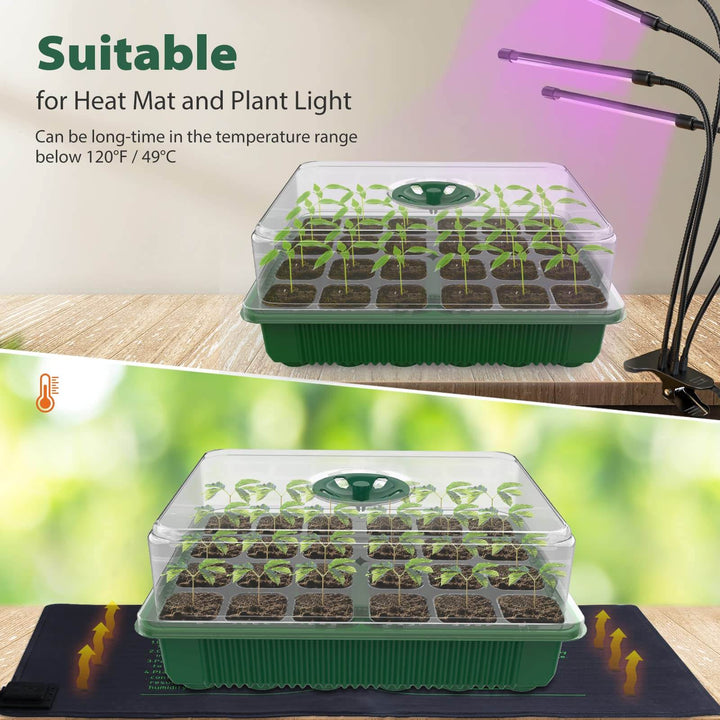 50% Rabatt | GrowPlant™ Seed Starter Trays mit Wachstumslicht
