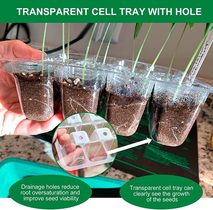 50% Rabatt | GrowPlant™ Seed Starter Trays mit Wachstumslicht