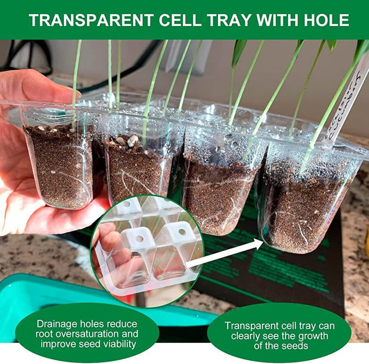 50% Rabatt | GrowPlant™ Seed Starter Trays mit Wachstumslicht