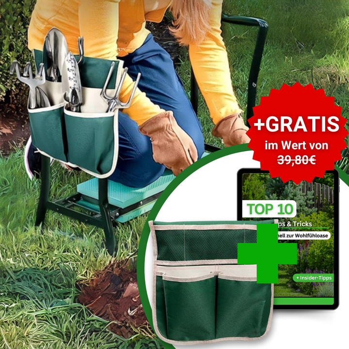 2in1 Knie- & Sitzbank für den Garten