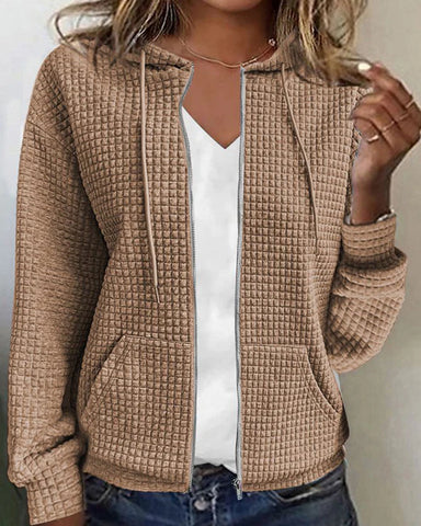 Miriam | Strickjacke mit Blockmuster