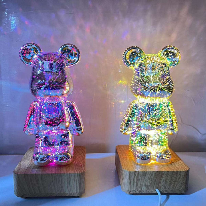 GlowingBear™ – 3D Feuerwerk Lampe mit magischem Lichteffekt