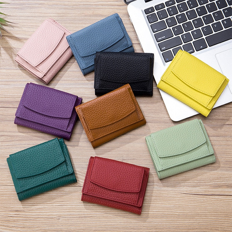 EasyFlair™️ - Sichere und kompakte Mini-Geldbörse aus veganem Leder mit RFID-Schutz