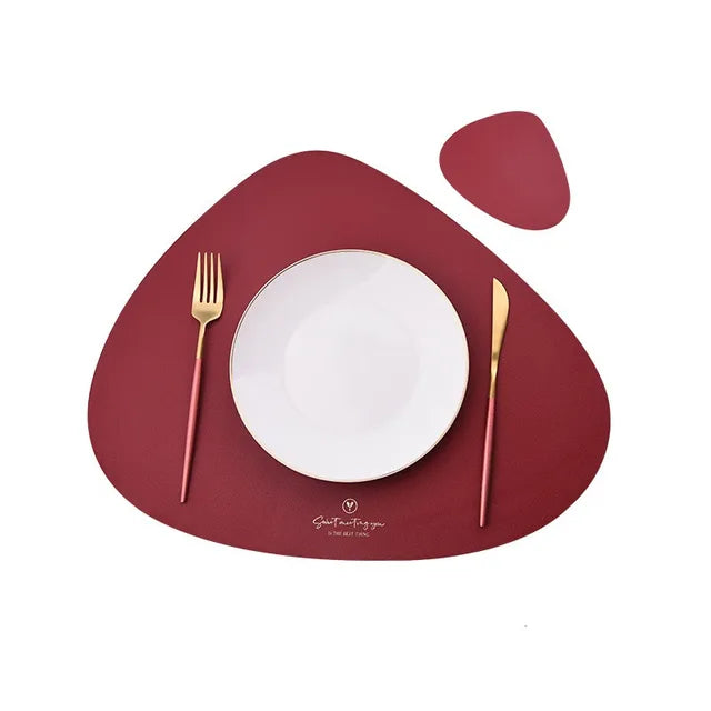 50% RABATT | TableMat™ - Elegantes Set aus PU-Leder-Tischsets und Untersetzern [Letzter Tag Rabatt]