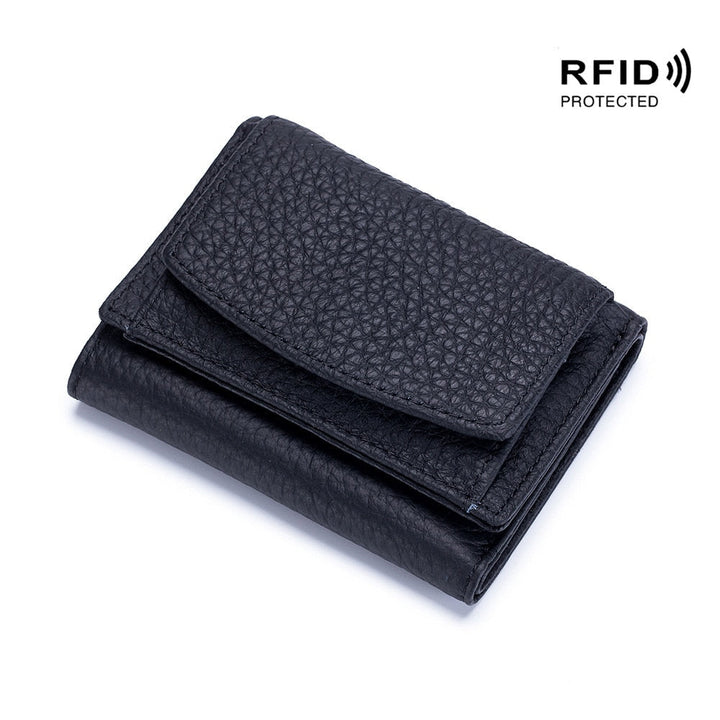 EasyFlair™️ - Sichere und kompakte Mini-Geldbörse aus veganem Leder mit RFID-Schutz