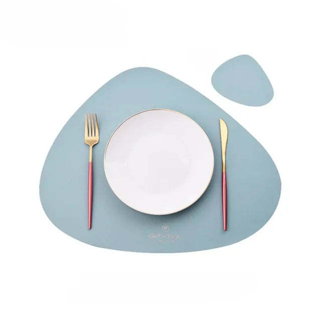 50% RABATT | TableMat™ - Elegantes Set aus PU-Leder-Tischsets und Untersetzern [Letzter Tag Rabatt]