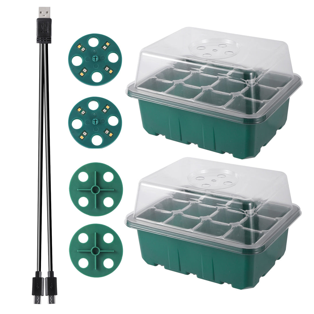 50% Rabatt | GrowPlant™ Seed Starter Trays mit Wachstumslicht