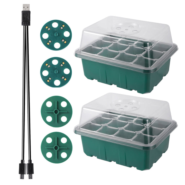 50% Rabatt | GrowPlant™ Seed Starter Trays mit Wachstumslicht