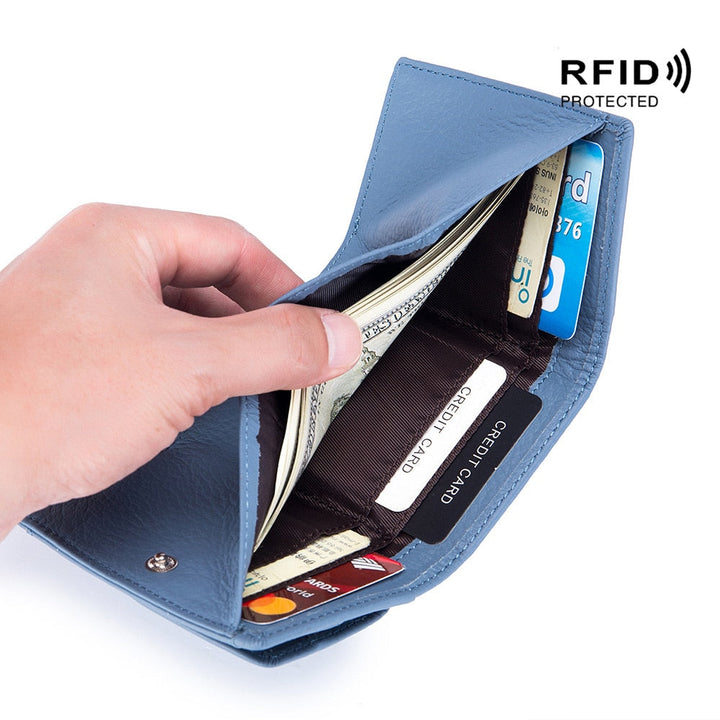 EasyFlair™️ - Sichere und kompakte Mini-Geldbörse aus veganem Leder mit RFID-Schutz