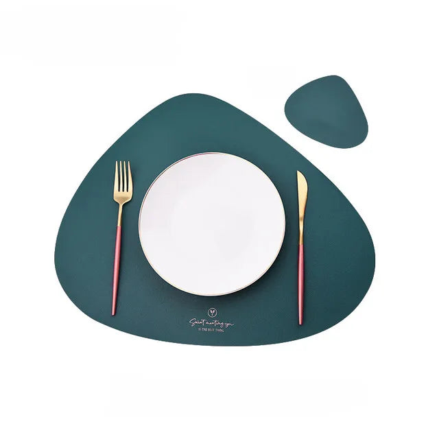 50% RABATT | TableMat™ - Elegantes Set aus PU-Leder-Tischsets und Untersetzern [Letzter Tag Rabatt]