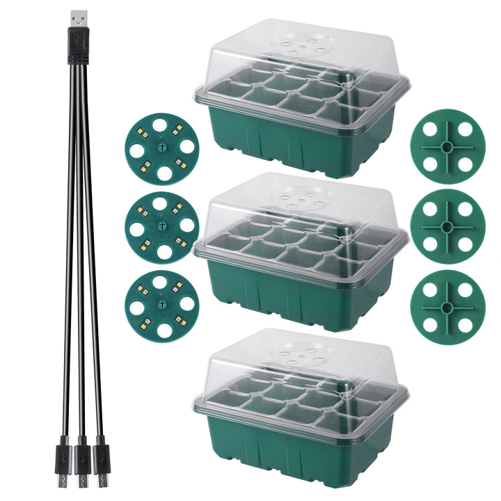 50% Rabatt | GrowPlant™ Seed Starter Trays mit Wachstumslicht