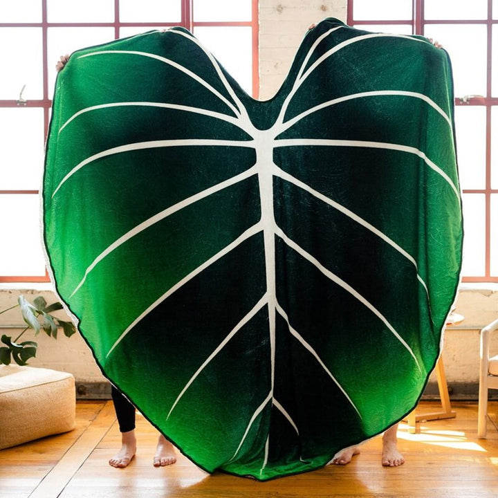 ComfyLuxe™ - Blattförmige Fleecedecke