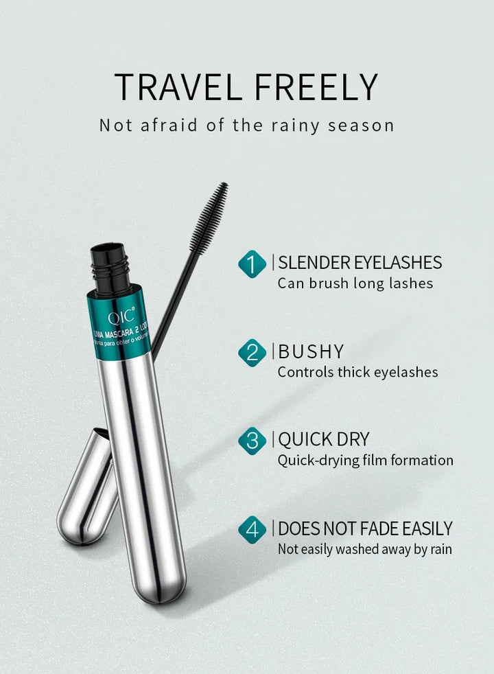 Lashly™ 4D Silk Fiber Mascara 1+1 FREE | Eine Wimperntusche für längere und vollere Wimpern, die nicht auslaufen!