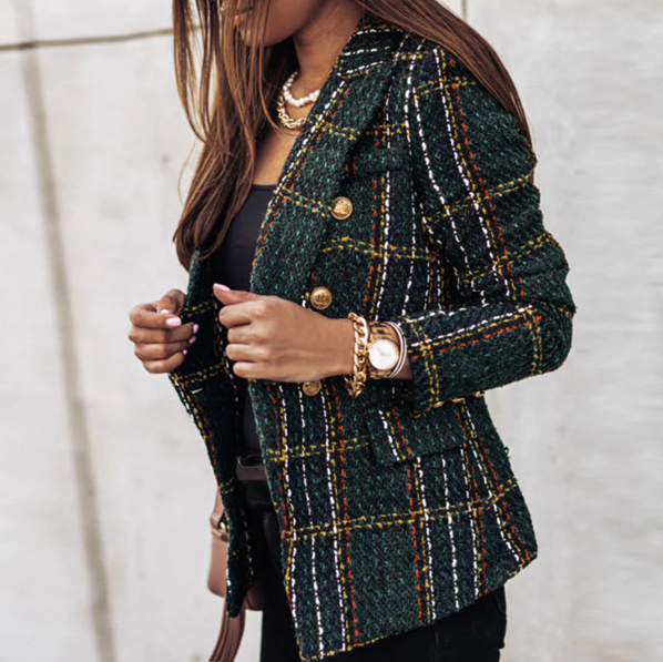 Manuela | Schicker karierter Blazer