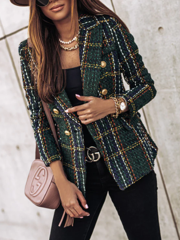 Manuela | Schicker karierter Blazer