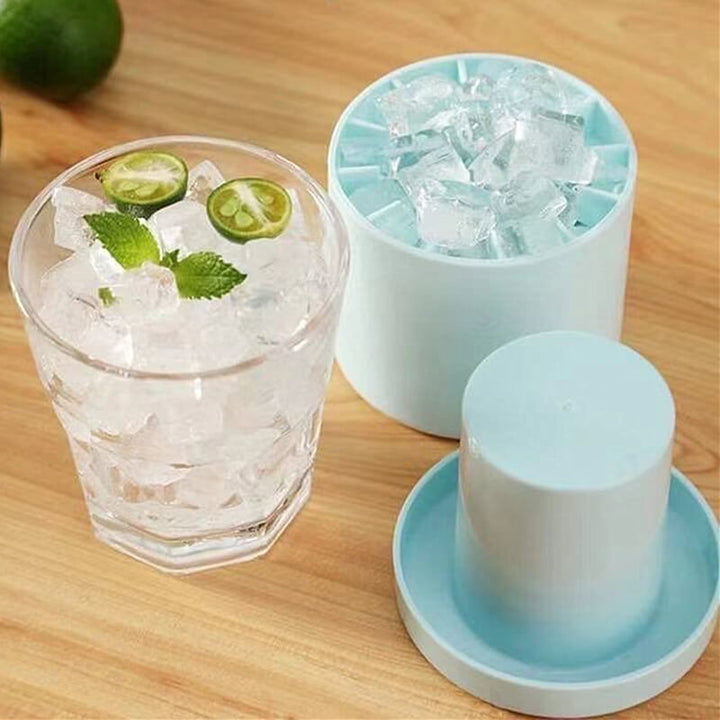 Freeze™ - Tragbarer Silikon-Eiswürfelform mit Deckel für perfekte Eiswürfel