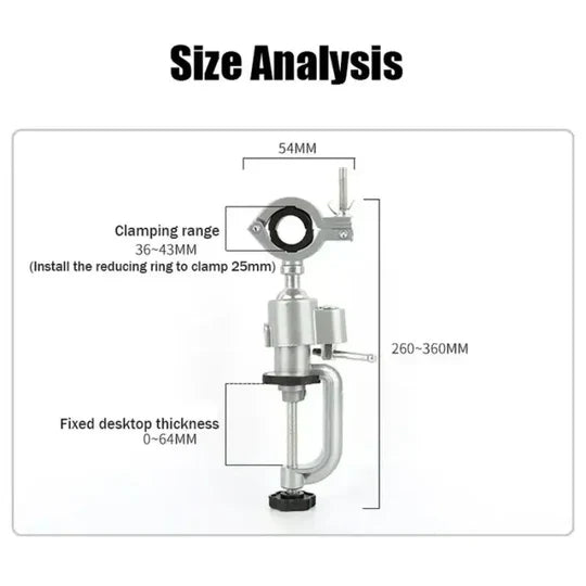 50% RABATT | EasyDrill™ - Elektrischer Bohrmaschinenständer Halterung Drehen Klemme [Letzter Tag Rabatt]