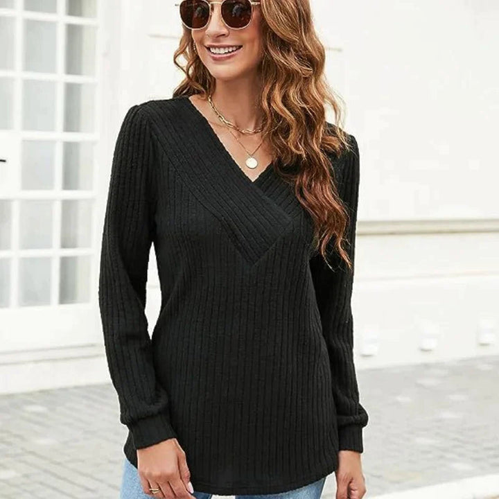 Frieda | V-Ausschnitt-Pullover