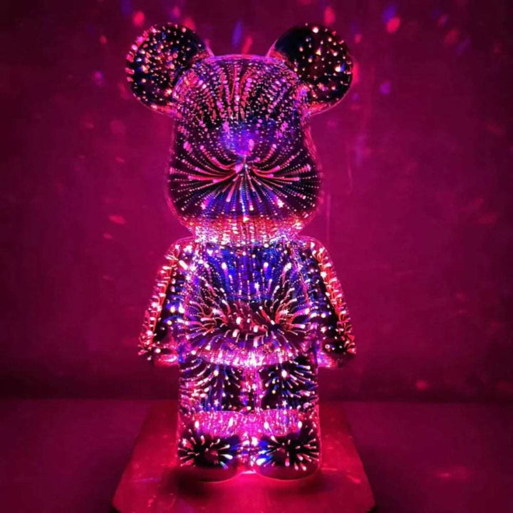 GlowingBear™ – 3D Feuerwerk Lampe mit magischem Lichteffekt