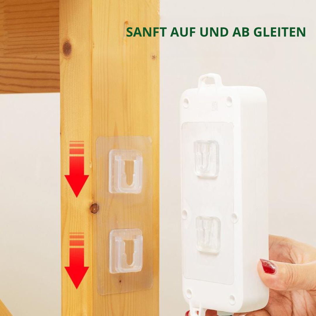 50% RABATT | Doppelseitig klebende Wandhaken (5/10/20 Sets)