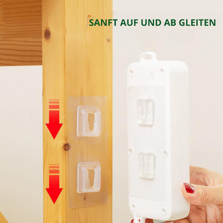 50% RABATT | Doppelseitig klebende Wandhaken (5/10/20 Sets)