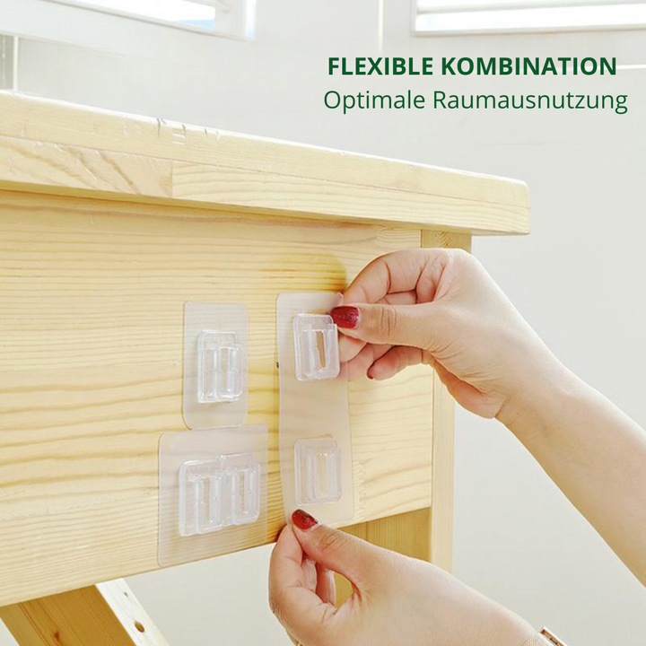50% RABATT | Doppelseitig klebende Wandhaken (5/10/20 Sets)