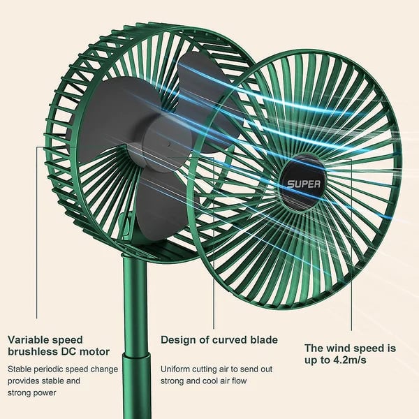 EasyBreeze™ - Teleskopischer, wiederaufladbarer Faltventilator [Letzter Tag Rabatt]