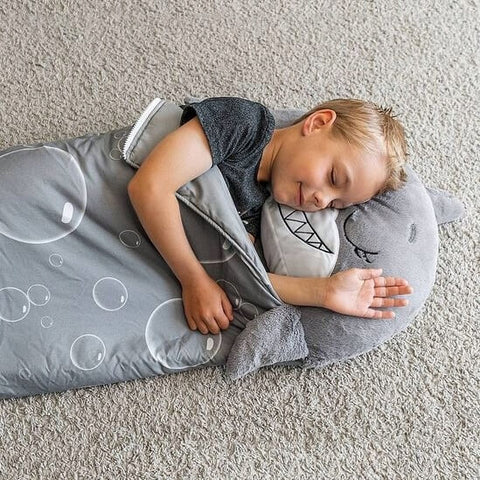 Kinder Schlafsack mit Kissen | 2-in-1 Kuschelset | Ideal für Kita & Übernachtungen